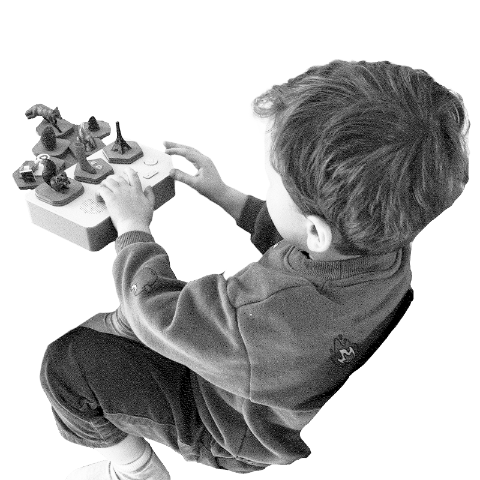 Child playing with JoRi