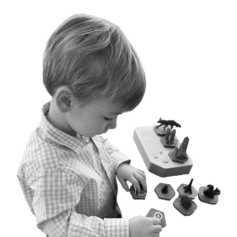 Child playing with JoRi