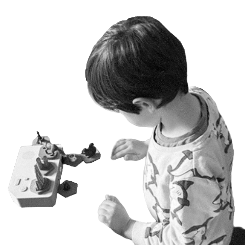 Child playing with JoRi